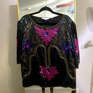 Vintage Sequin Top